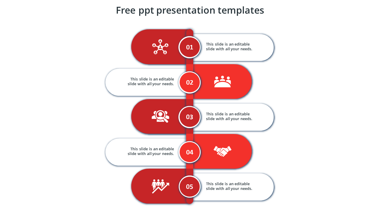 free ppt presentation templates-red